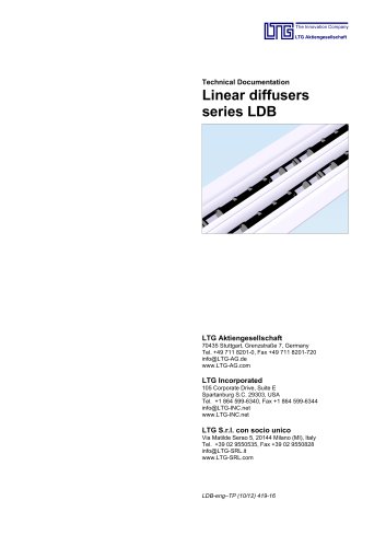 Linear Air Diffusers Type LDB und ?LTG System clean?