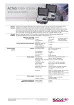  ACTAS P360+ | ACTAS P260+ Specifications 