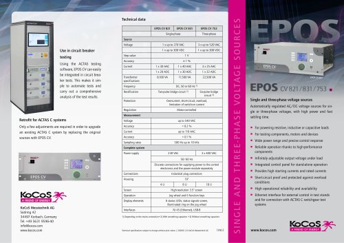 EPOS CV SERIES