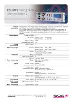 PROMET R300 | R600 Specifications