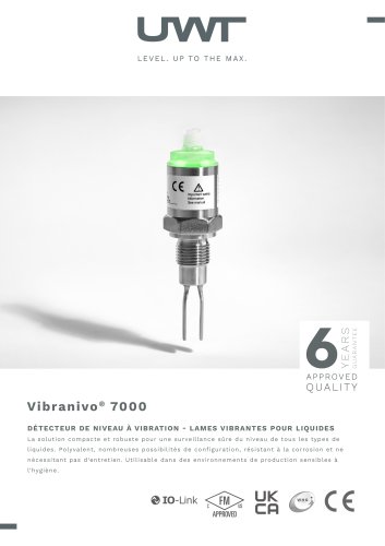 Vibranivo® VN 7000 - LAMES VIBRANTES POUR LIQUIDES