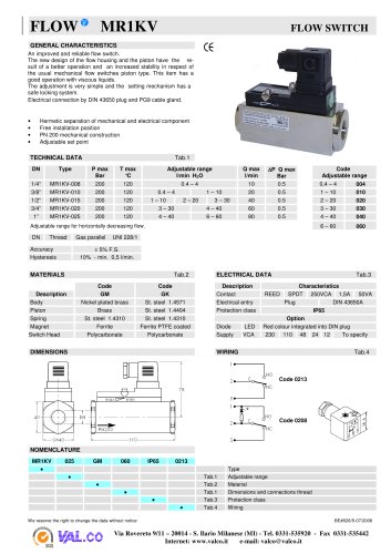 Flow switch 