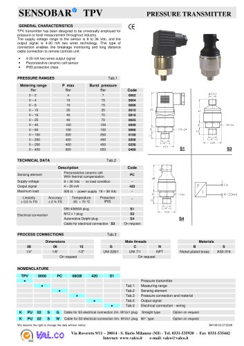 Pressure transducer