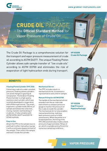 CRUDE OIL PACKAGE