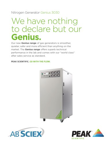 Genius 3030 - nitrogen gas generator