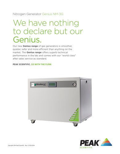 Genius NM3G - Laboratory nitrogen generator