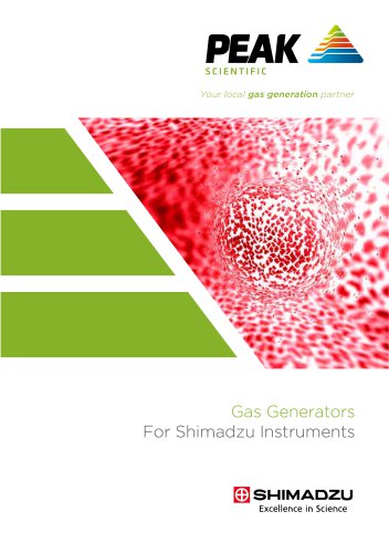 Peak gas generators for Shimadzu Brochure