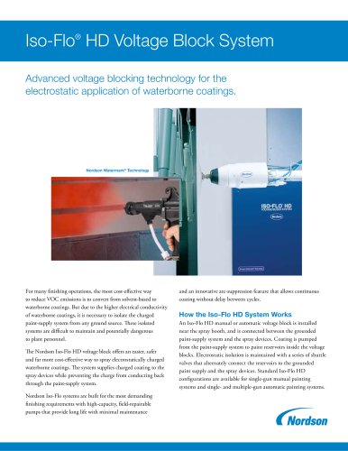 Iso-Flo® HD Voltage Block System for Waterborne Applications