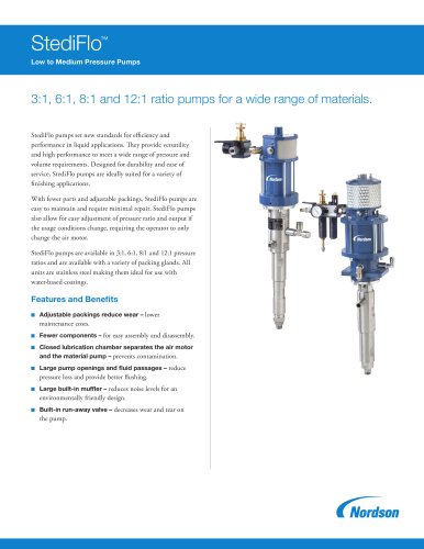 StediFlo Low to Medium High Pressure Pumps