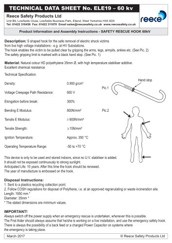 60kV Rescue Hook