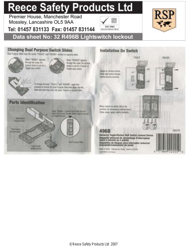 R496B Light Switch Lockout