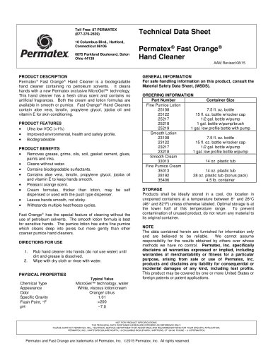 Permatex® Fast Orange®