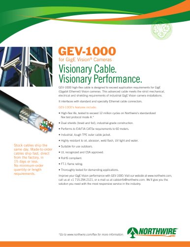 Northwire GEV-1000 Cables