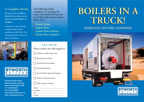 Truck Mounted Boilers