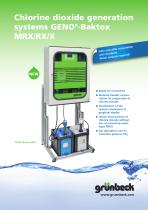 Chlorine dioxide generation systems GENO-Baktox MRX/RX/X