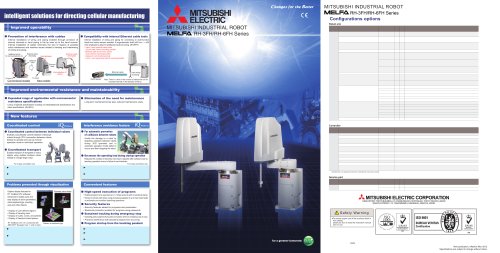 MITSUBISHI INDUSTRIAL ROBOT RH-3FH/RH-6FH Series catalog