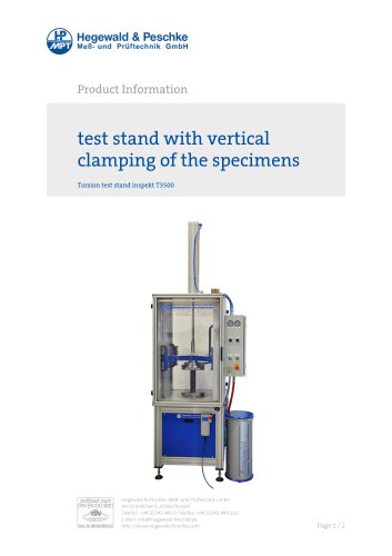 Torsion test stand inspekt T3500