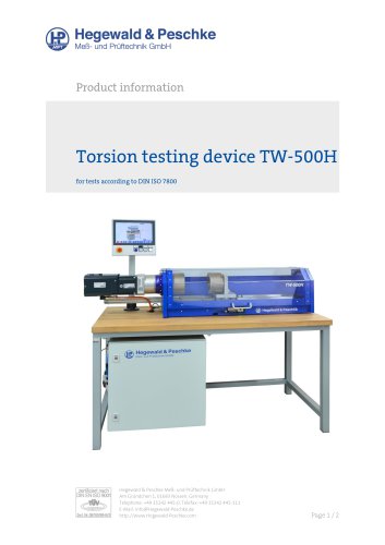 Torsion testing device TW-500H