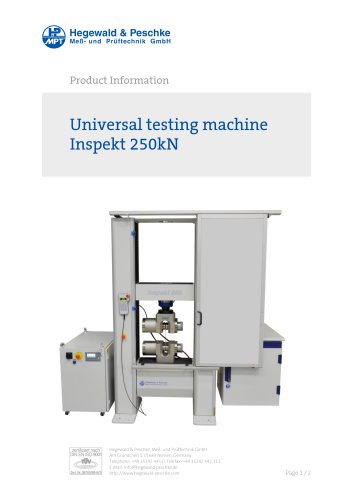 Universal testing machine Inspekt 250kN