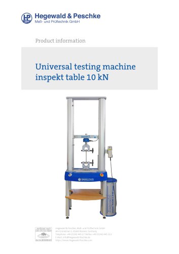 Universal testing machine inspekt table 10 kN