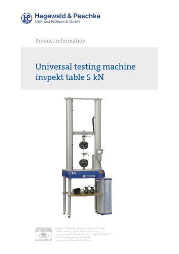 Universal testing machine inspekt table 5 kN