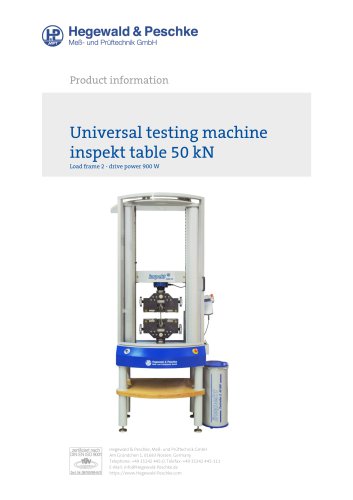 Universal testing machine inspekt table 50 kN