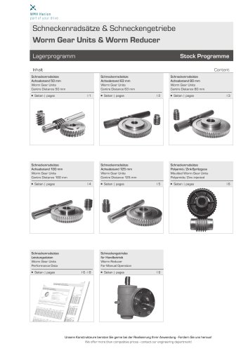 Worm Gear Units 2014