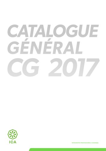 CATALOGUE GÉNÉRAL CG 2017