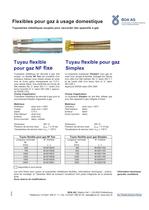 Flexibles à gaz pour l'usage domestique et industriel - 1