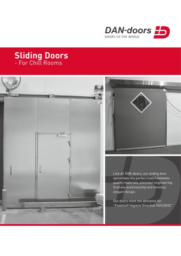 Sliding Doors - For Chill Rooms