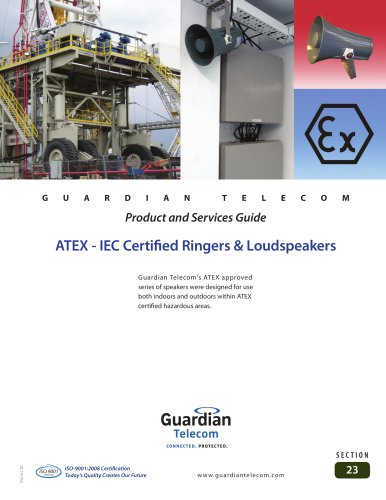 PSG8.2.3D Sec 23 ATEX-IEC Ringers & Loudspeakers