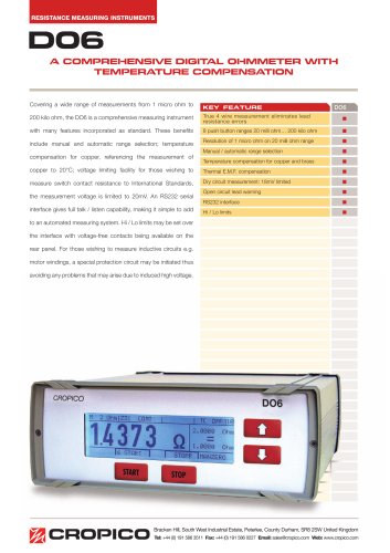 Cropico DO6 Datasheet