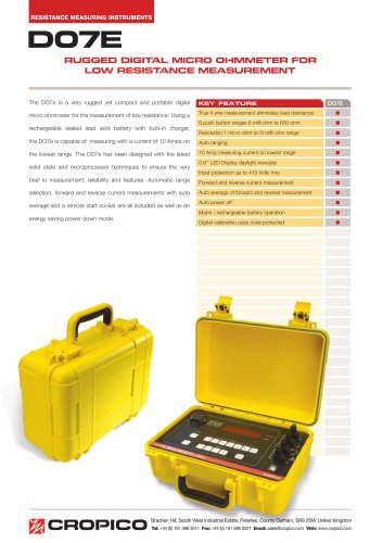 Cropico DO7E Datasheet