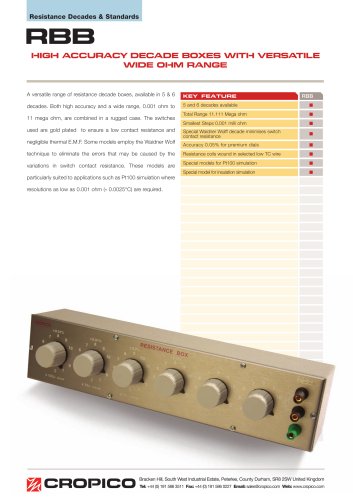 Cropico RBB Datasheet