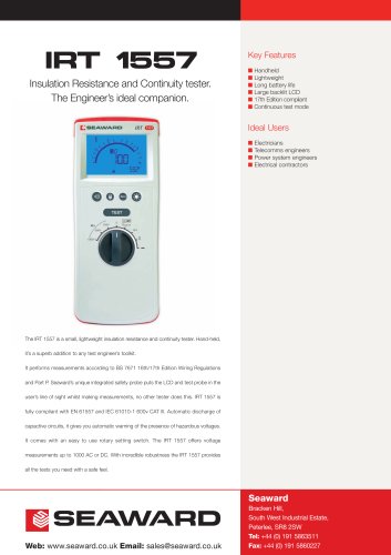 IRT 1557 Datasheet