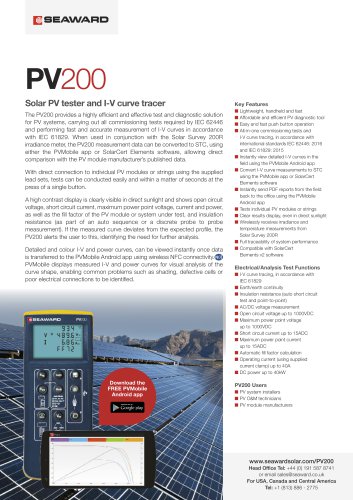 PV200 Solar PV Installation Tester