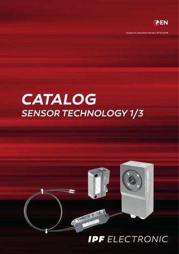 CATALOG SENSOR TECHNOLOGY 1/3