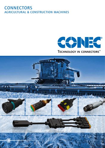 Connectors for agricultural and construction machines