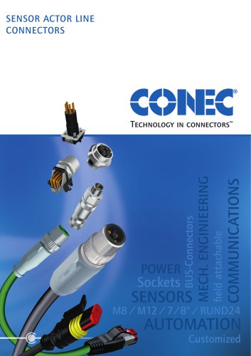 Sensor Actor Line connectors main catalogue