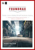 Foundrax BRINscan and BRIN400 series production Brinell hardness testers