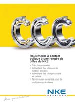 Roulements à contact oblique à une rangée de billes de NKE - 1