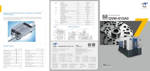 3-AXIS CNC MACHINING CENTER / VERTICAL / COLUMN TYPE/QVM-610AII