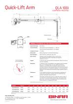 Quick-Lift Arm 100i overhead mounted - 2