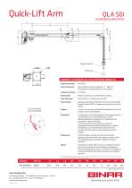 Quick-Lift Arm 50i overhead mounted - 2