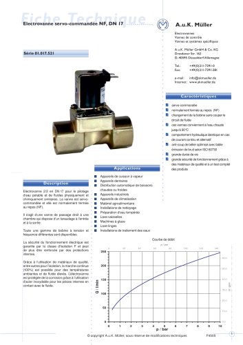 01.017.521  ECTROVANNE SERVO-COMMANDEE