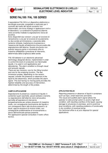 FAL Conductive level switch