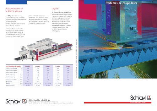 Systèmes de coupe laser