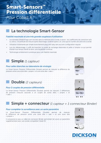 Capteurs Pression Différentielle