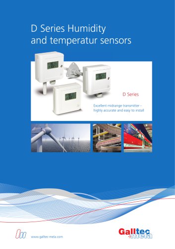 Humidity and temperatur sensors - D Series