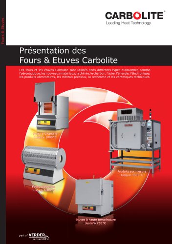 Présentation des Fours & Etuves Carbolite